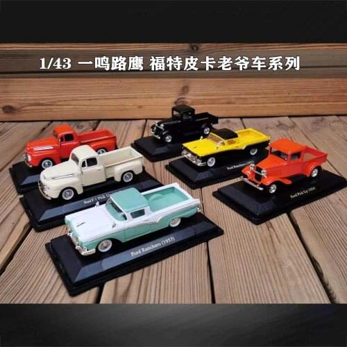 Diecast Alloy 1:43 Scale Ford Pickup Truck Retro Classic Car Model Die-cast Toys Adult Collection Collectible Gifts Souvenir Toy