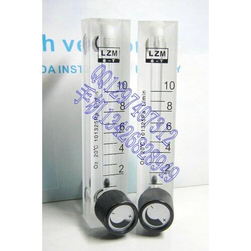 LZM-6T O2 adjustable oxygen flowmeter 2~10L/min oxygen flow meter panel