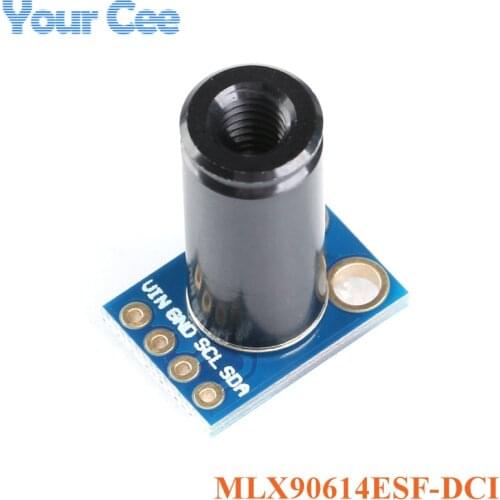 GY-906 MLX90614 MLX90614ESF-DCI Sensor Module GY-906-DCI High Precision Infrared Temperature Measurement Sensor IIC PWM 3.3-5V