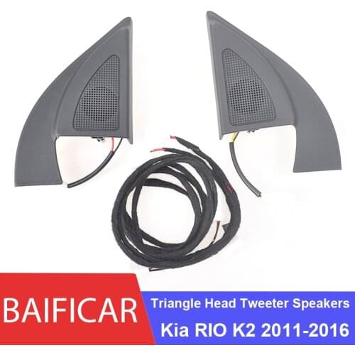 Baificar Brand New Genuine Triangle Head Tweeter Speakers Car Audio Trumpet Speakers Tweeter With Wire For Kia RIO K2 2011-2016