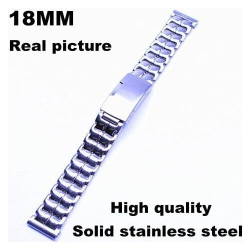 New arrived - Wholesale 10pcs/lots High quality 18mm solid stainless steel watchband watch strap-80517q