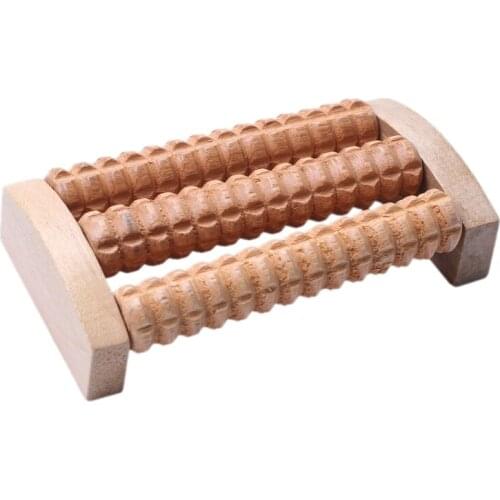 New Wooden Foot Roller Wood Care Massage Reflexology Relax Relief Massage Spa Gift Foot Massage