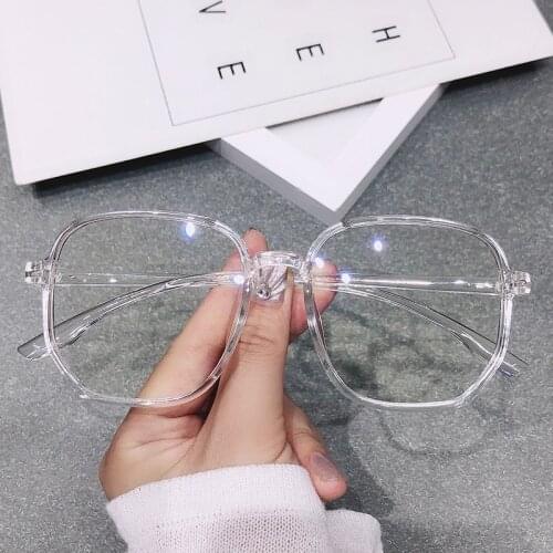 Office Anti Blue Light Oversized Glasses Computer Women Blue Blocking Gaming Big Size Men Eyeglasses Frame