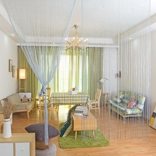 Solid color string curtain door window curtains valance room divider wedding home decoration 3x2.6m&3x2.9m&1x2m