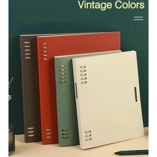 Creative 8 Ring Binder Notebook A5 B5 A4 Spiral Notebook Loose Leaf Lined Notebooks For Students