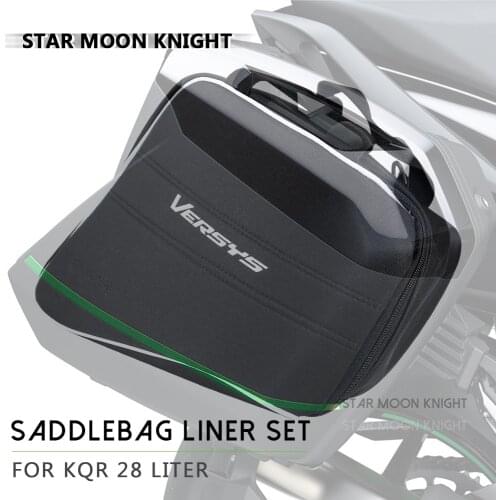 For Kawasaki Versys 1000 650 2015-2021 For KQR 28L Hard Saddlebag Liner Set Saddle Bags Travel Waterproof Trunk Bag luggage bags