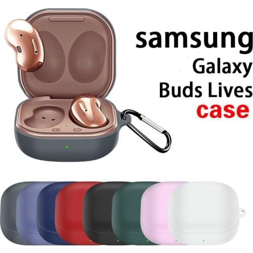 Silicone Earphone Case for Samsung Galaxy Buds Live Wireless Headset Shockproof Soft Protective Headphone Cover Shell
