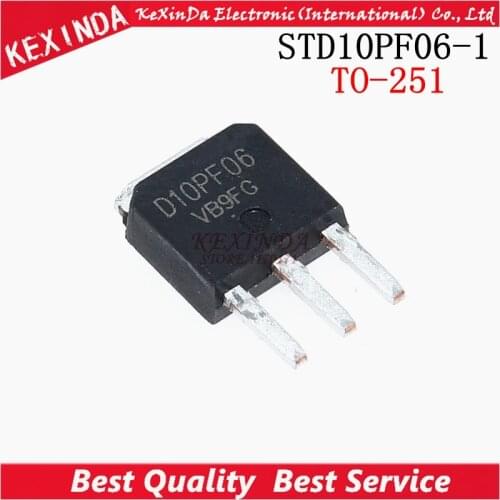 STD10PF06-1 STD10PF06 D10PF06 TO-251 20pcs/lot Free shipping