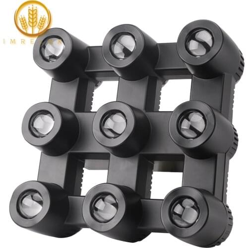 IMRELAX NEW 9x40W RGBW 4in1 LED 9 Eyes Beam Light Individual Control LED DMX DJ Stage Disco Light