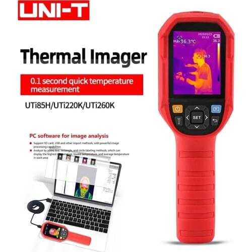 UNI-TUTi260K thermal imager alarm function computer real-time image transmission handheld body measuring instrument UTi85HUTi220