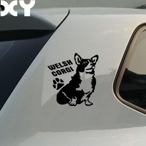 Welsh Corgi Stickers And Vinyl Decals Dog Stickers Funny Cute Automobiles Sticker Drop Shipping