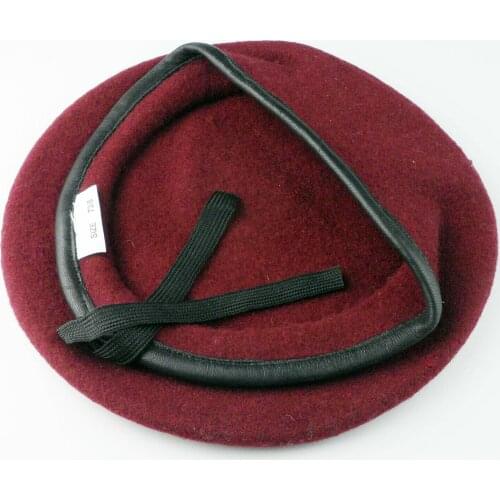 High Quality US Special Forces GROUP Jump Airborne Beret Cap Hat Maroon Wool Military Store