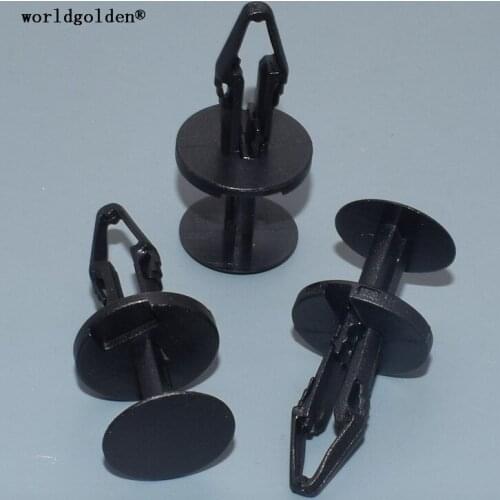 Worldgolden 100pcs plastic fasteners Push-Type Retainer for GM#11589291 Ford# W713331-S300