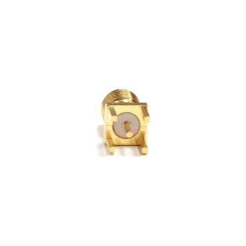 1PC SMA Female Jack RF Coax Connector through hole PCB mount Straight Goldplated NEW wholesale