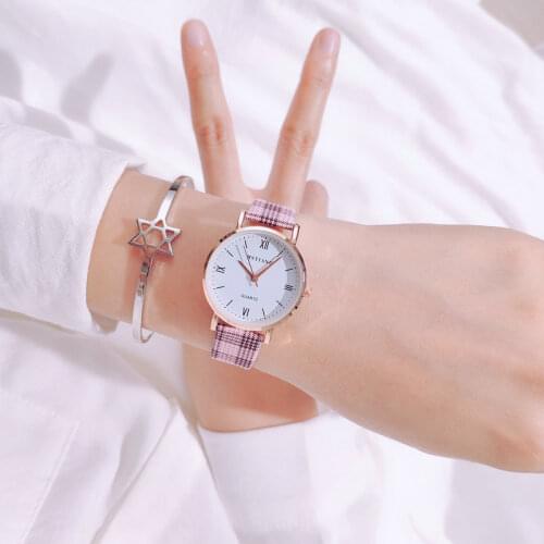 2021 Women Watches Simple Vintage Small Watch Leather Strap Casual Sports Wrist Clock Dress Womens Watches Reloj Mujer