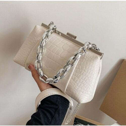 2021 New Design Fashion Womens Luxury Leather Single Shoulder Bag Summer Messenger Bag for Girls Ladies Chain Crossbody Bag