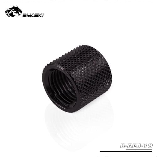 BYKSKI G1/4'' to G1/4'' Extender 15mm Fitting Adapter Water Cooling Adaptors Female to Female Double-sided Thread B-DPJ-10