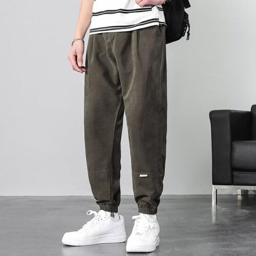Pants mens overalls spring and autumn Korean fashion band casual sports winter student pants fashion brand