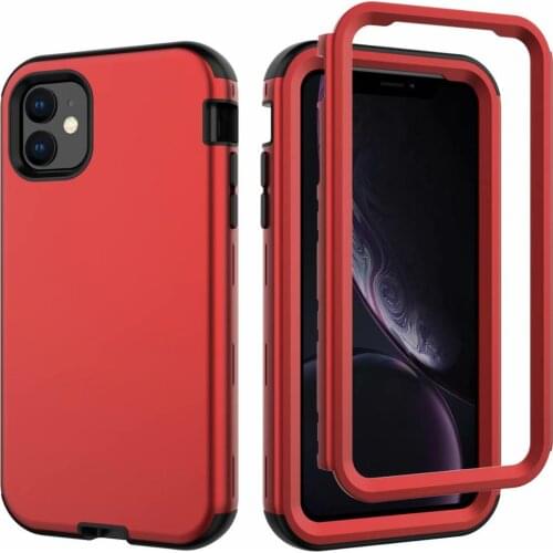 Phone Case For iPhone 11 Pro Max 2019 Luxury Shockproof Hybrid Simple Matte Bumper Silicone Protective Case Cover For iPhone 11