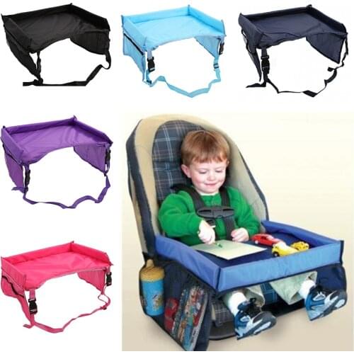 Baby Car Seat Tray Stroller Kids Toy Food Water Holder Desk Children Portable Table For Car New Child Table Playpens