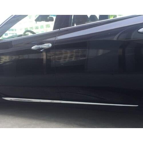 For Toyota Avalon 2019 2020 2021 Car Side Skirt Trim Body Sticker Door Anti-collision Decorative Cover Accessories