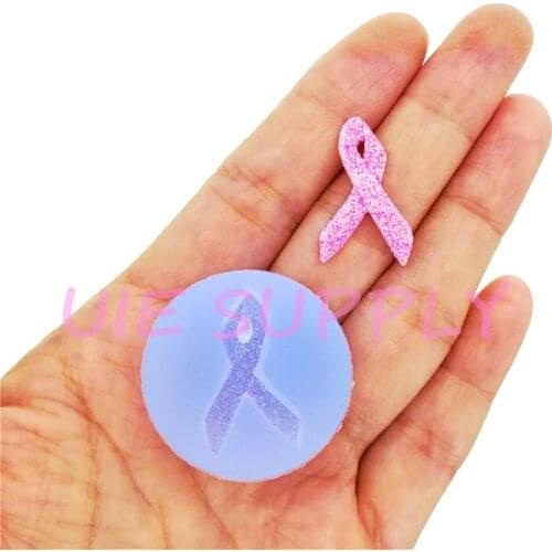 FYL796U 24.0mm x 14.5mm Small Cute Bow Silicone Mold Fondant Cake Decoration Resin Clay Art Earrings Necklace Pendant Making