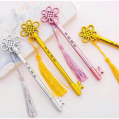 Creative Gel Pens Tassel Pendant Ink Gel Pen Writing Marker Student Office Stationery Gel Pens papelaria канцелярские товары