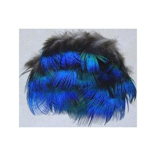 Hot sale! 200pcs/Lot Approx 5cm BLUE PEACOCK BODY PLUMAGE FEATHERS Freeshipping