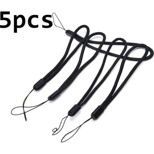 Hot Sale 5x Black Nylon Wrist Strap Lanyard For Camera Cell Phone IPod USB Mp3 Mp4