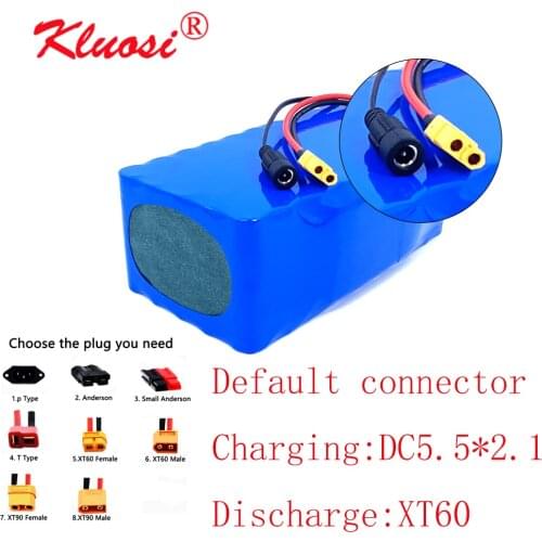 KLUOSI 10S5P 36V 12.5Ah 12Ah 1000W 36V Battery with 30A BMS 42V Li-ion Battery Pack for Ebike Electric Car Bicycle Motor Scooter