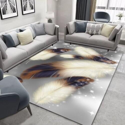 Living room large size carpet home sofa coffee table pad Nordic modern minimalist bedside floor mat 3d printing bedroom area rug