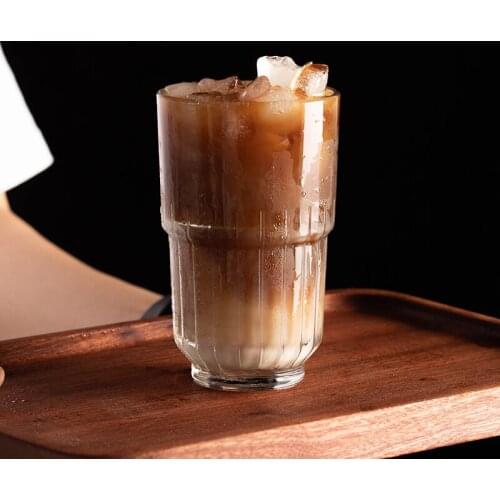 Ins Korean Style Net Red Crystal Cup Heat-resistant Glass Folding Water Cup Milk Drink Cup Cold Drink Cup Creative Tea Cup