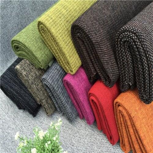 Linen Woven Fabric Polyester Handmade DIY Comfortable Wear-resistant Breathable Sofa Pillow Cushion Background Cloth Fabrics