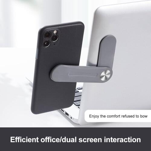 Multi Screen Support Laptop Side Mount Connects Mobile Phone Bracket Monitor Display Clip Adjustable Phone Stand Holder