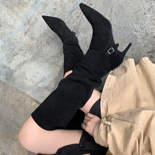 Arden Furtado 2021 Fashion Womens Shoes Elegant Womens Boots nude boots nude stilettos heels Knee High Boots