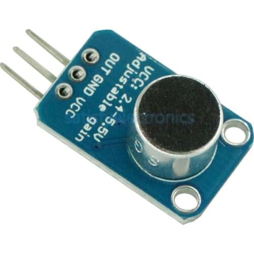 Newest Electret Microphone AMP Amplifier MAX4466 Module Adjustable Gain Breakout Board For Arduino With Pins
