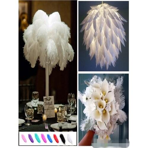 Wholesale 100 pcs High quality beautiful ostrich feather 40-45cm/16-18 inches U pick Color Wedding centerpiece decor