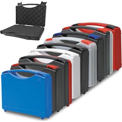 Portable tool box small hardware tool storage box Safety instrument equipment protection case With sponge Multicolor can choose