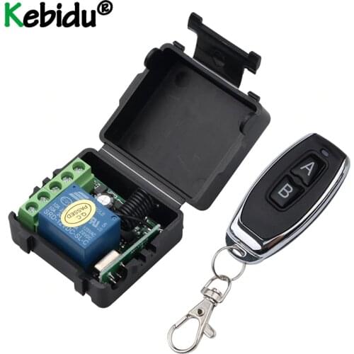 Mini RF Transmitter 433Mhz Remote Controls With Key Ring With Wireless Remote Control Switch DC 12V 1CH Relay Receiver Module