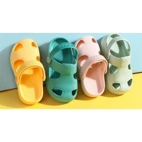 Baby Sandals Toddler Little Kids Summer Clogs Non-Slip Girls Boys Garden Shoes Flip Flop Children Beach Pool Shower Slippers