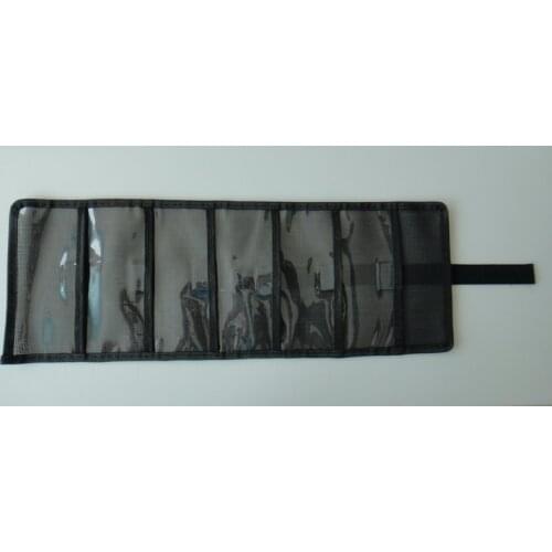 6 pockets pvc mesh lure keeper Offshore tuna skirt fishing mesh Lure wrap bag