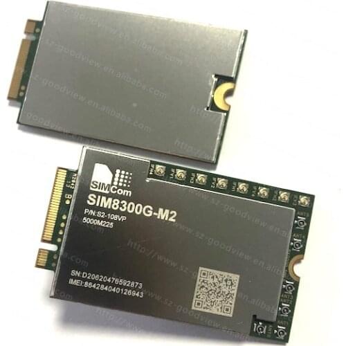 SIMCOM SIM8300G-M2 Multi-Band 5G NR/LTE-FDD/LTE-TDD/HSPA+ module supports 5G NSA/SA up to 7Gbps data transfer M.2