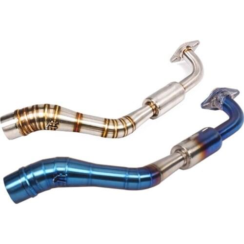 Motorcycle Exhaust System Middle Pipe Header Slip On For YAMAHA NVX 155 125 NVX155 AEROX155 2016-2018 SLIP-ON with laser logo