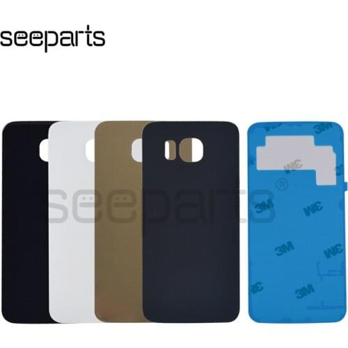 For Samsung Galaxy S6 Edge G925F Back Glass Battery Cover Housing For Samsung S6 G920F S6 Edge Plus G928F Back Battery Cover