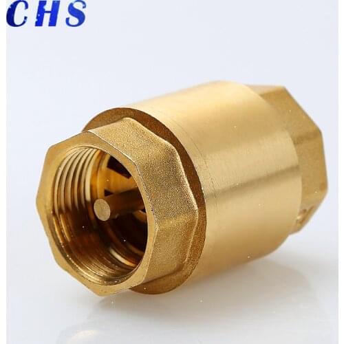 1pc DN15/DN20/DN25 NPT Brass Female Thread In-Line Spring Check Valve 25mm Diameter 200WOG For Water Control