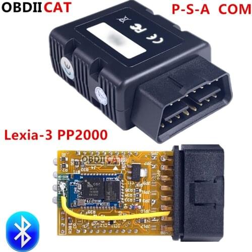 10pcs DHL Newest PSACOM Replacement of Lexia-3 PP2000 BT For PSA-COM PSA COM Diagnostic Program for Peu-geot/Citr-oen vehicles