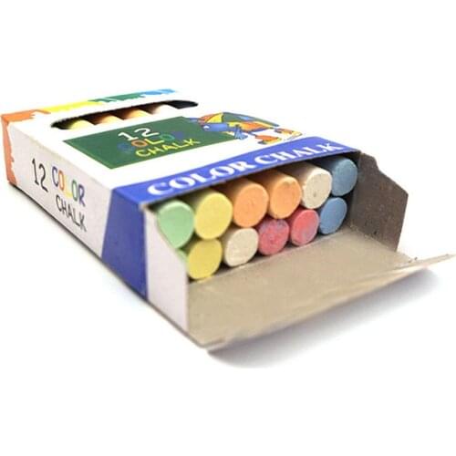 12/100 pcs Safe Dustless Chalk Non-Toxic Drawing Pen For Blackboard Wet and Dry Erasable Colored Marker School Supplies HOT SALE