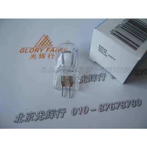 2 pcs OS 64540 230V 650W GER photography bulb 220V-240V 230V650W halogen lamp NAED 58827 display optic light
