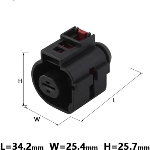 500 sets 1 pin auto engine starter connector 1K0973751 motor plug waterproof connectors DJ7015A-6.3-21