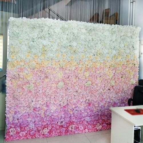 40x60cm Artificial Rose Wall Wedding Background Arch Hydrangea DIY Party Shopping Mall Restaurant Wall Decoration